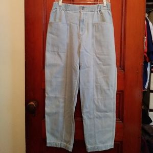 women u denim easy ankle pants